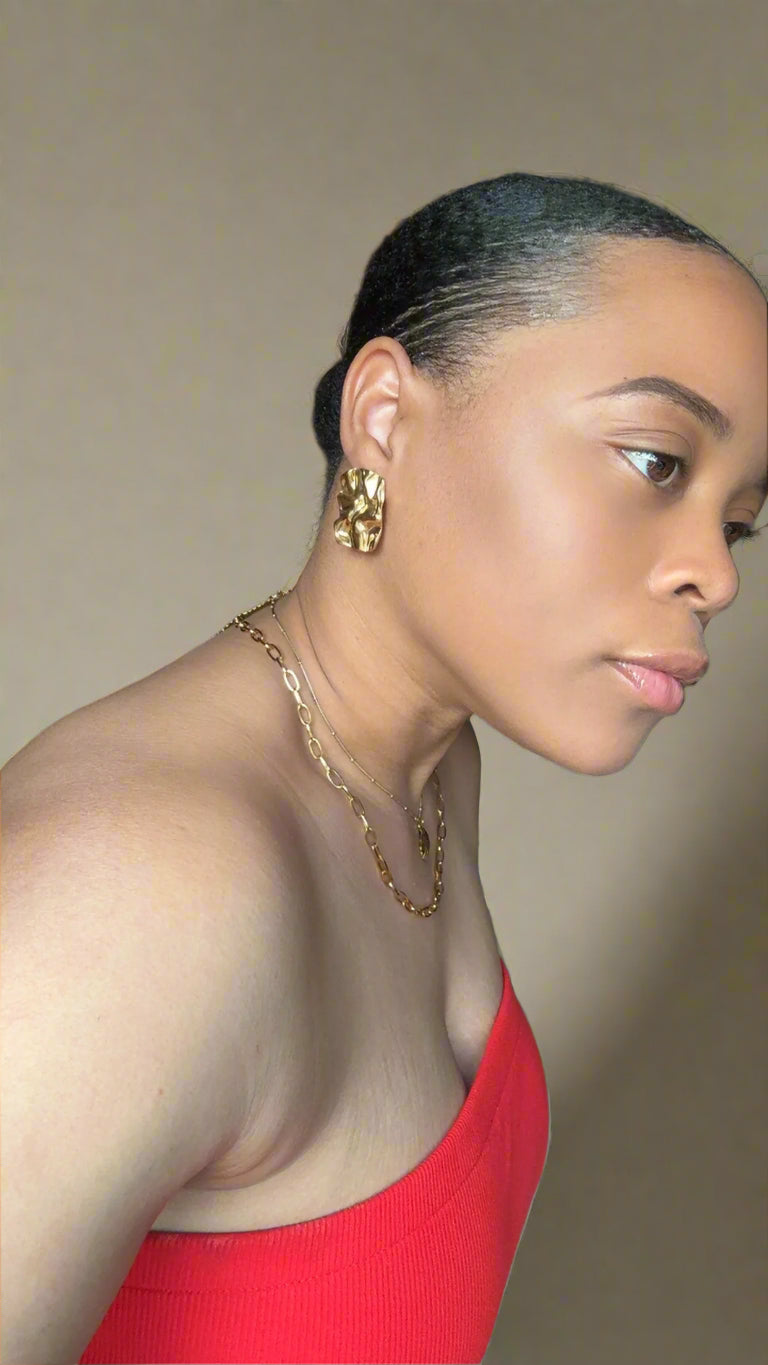 Folded paper earrings