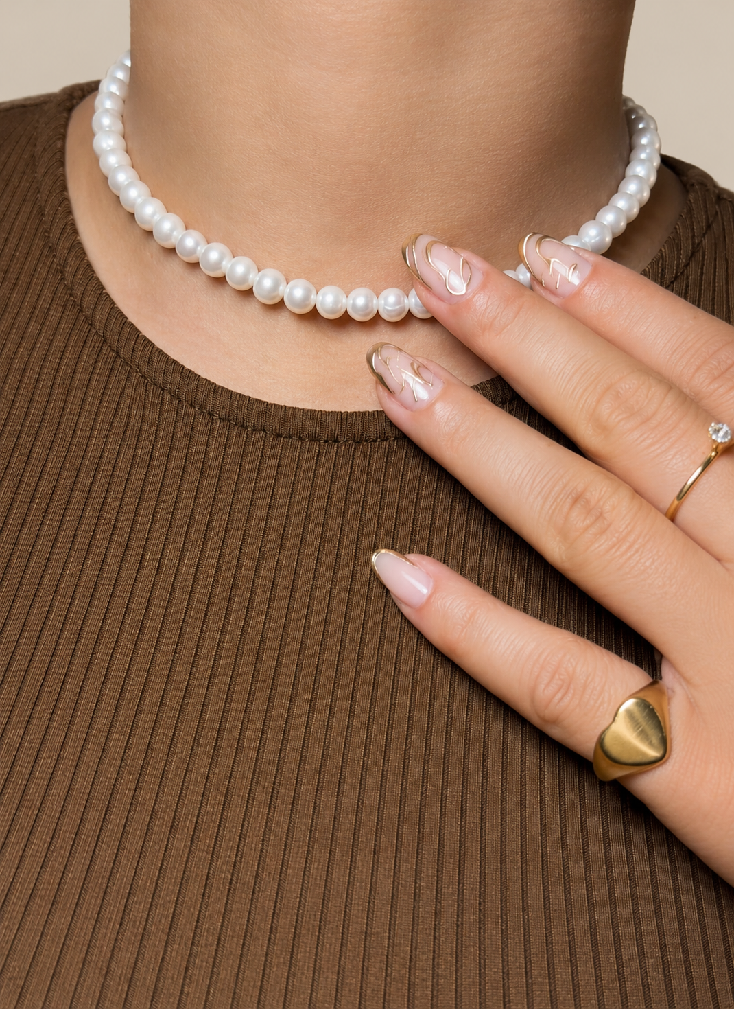 Freshwater Cultured Pearl Necklace ( single layer)