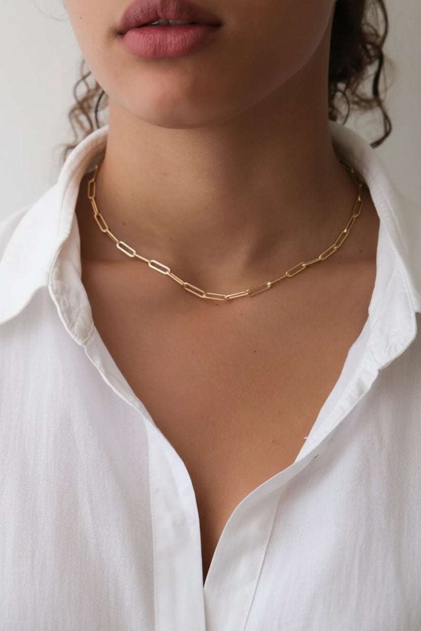 Paper clip Necklace