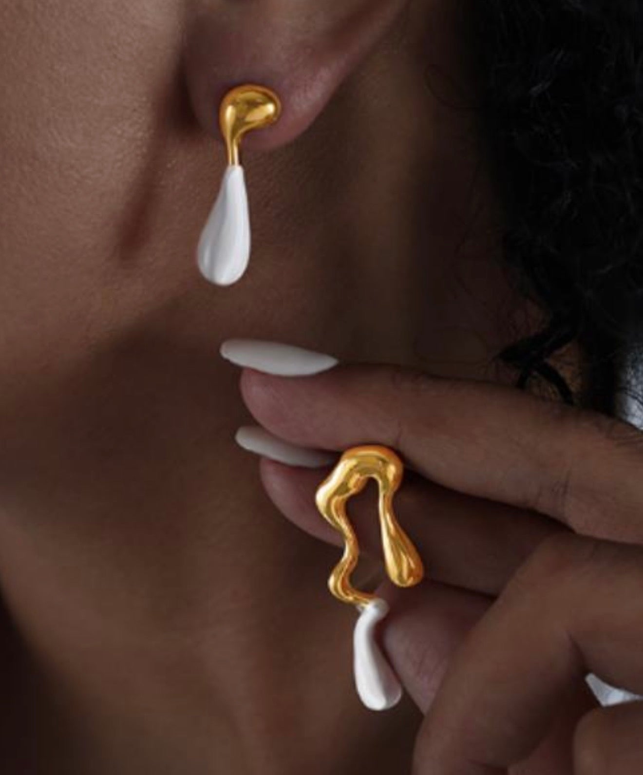Tear drop earrings
