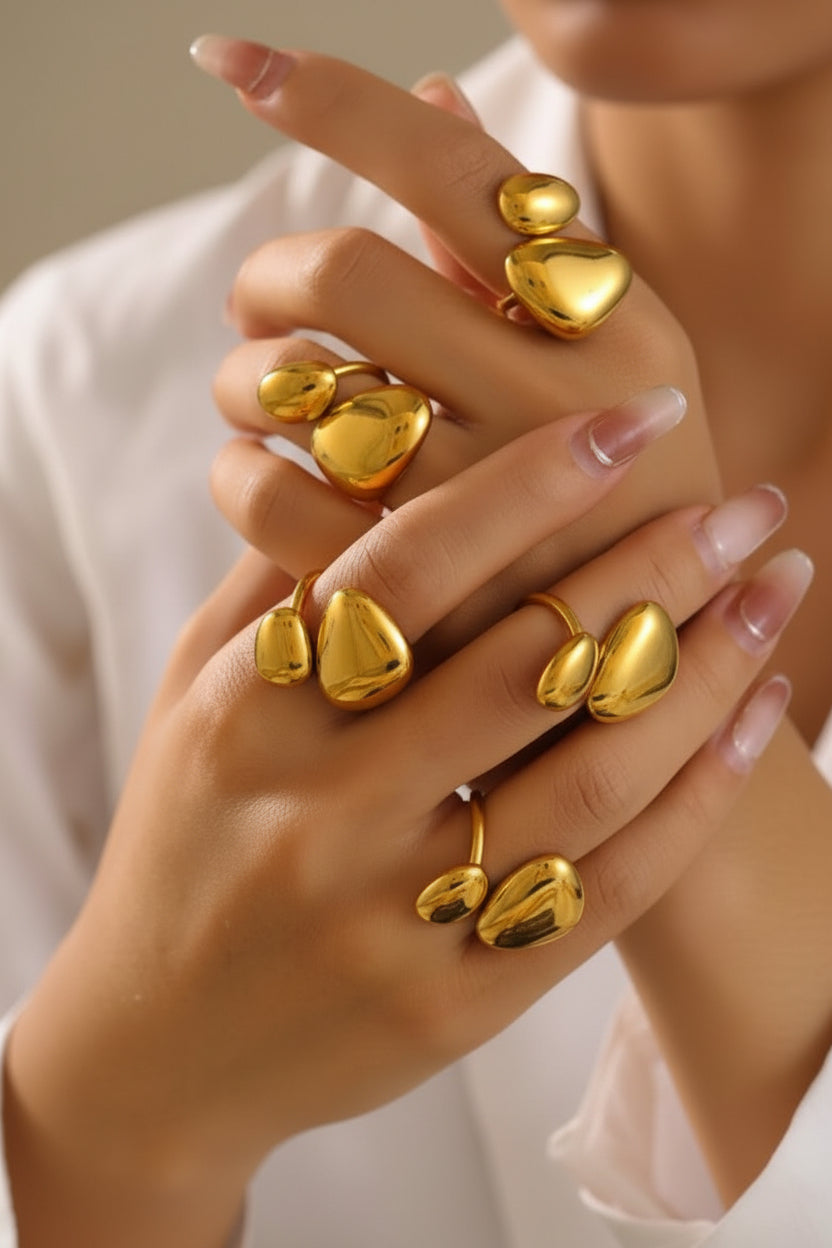 Double sided asymmetric ring