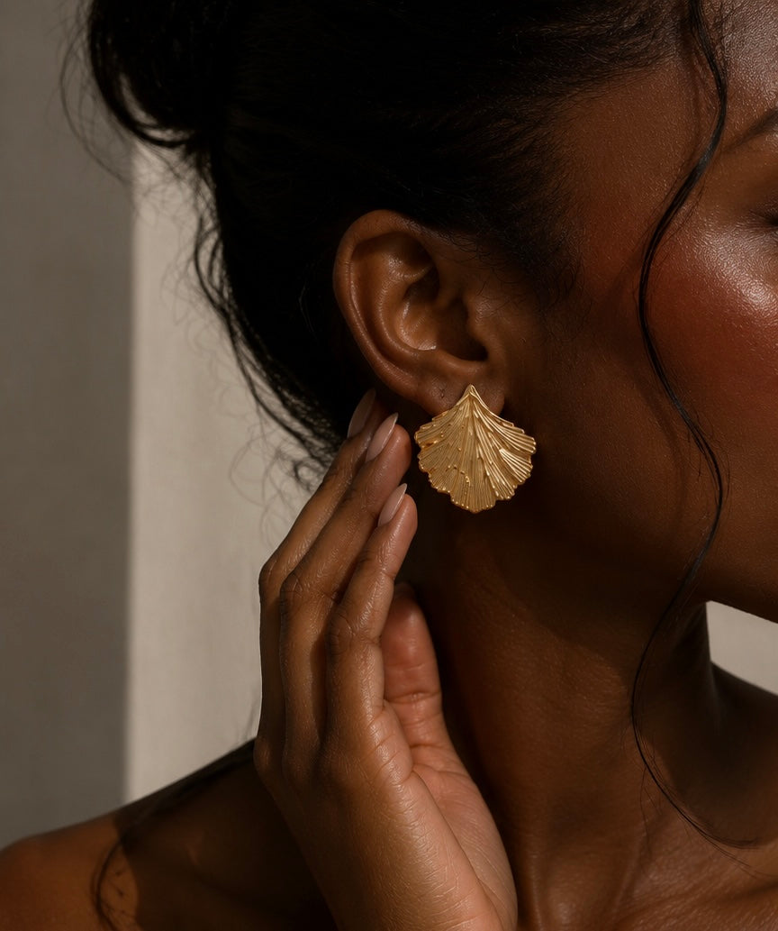 Ginkgo earrings