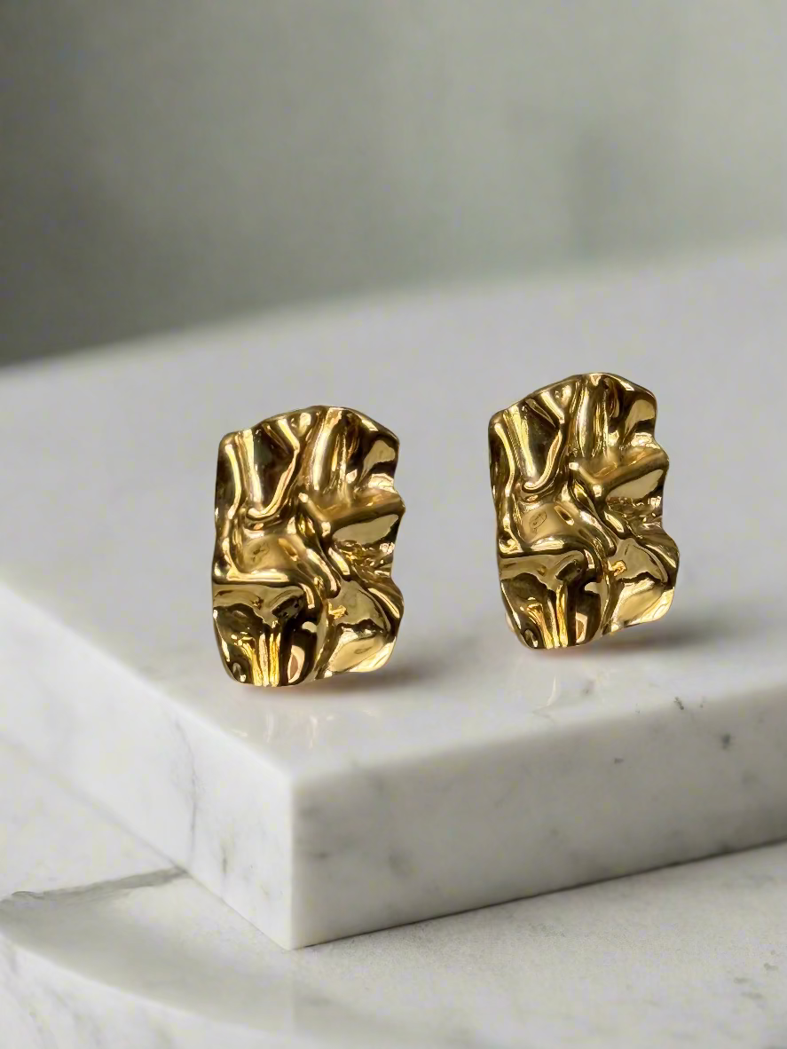 Folded paper earrings