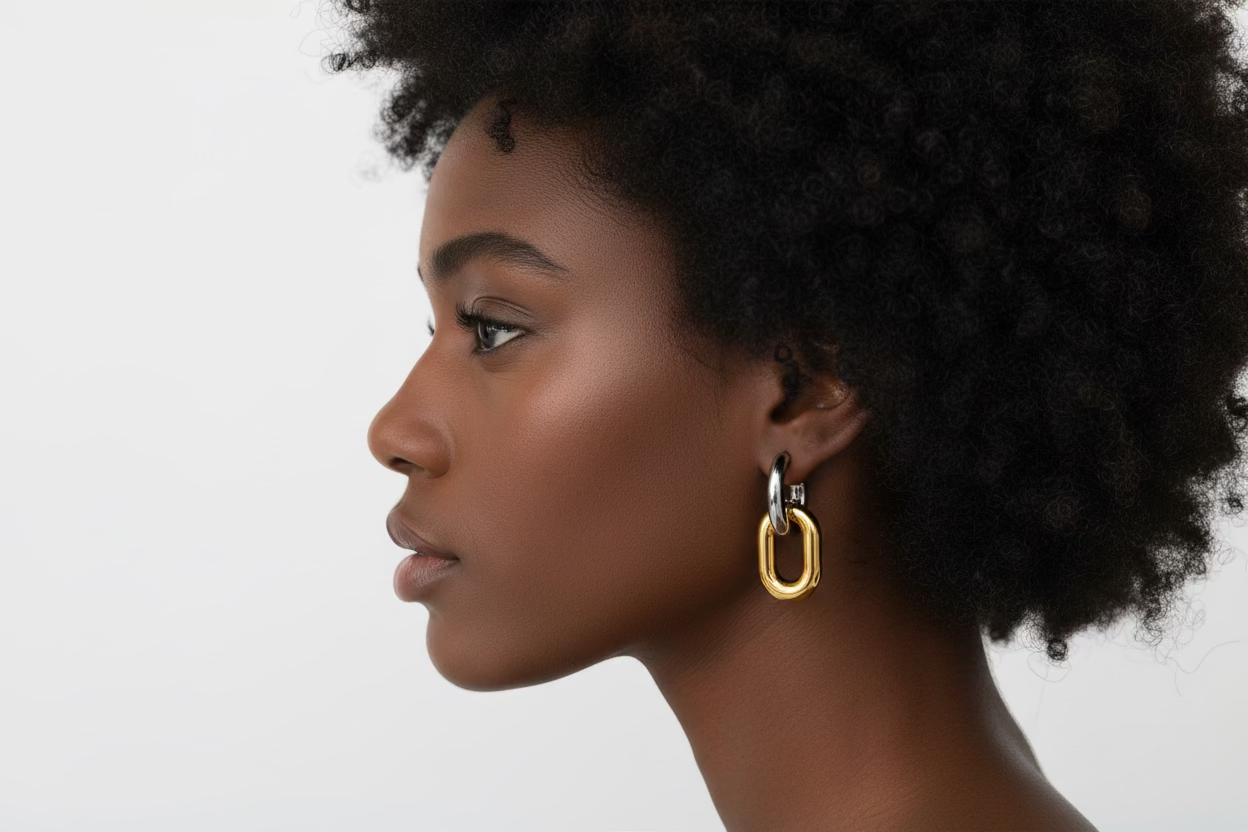 Double hoop earrings