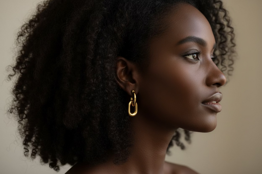 Double hoop earrings